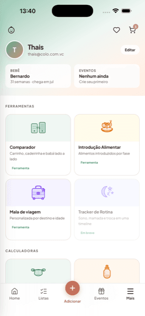 Ferramentas do Colo